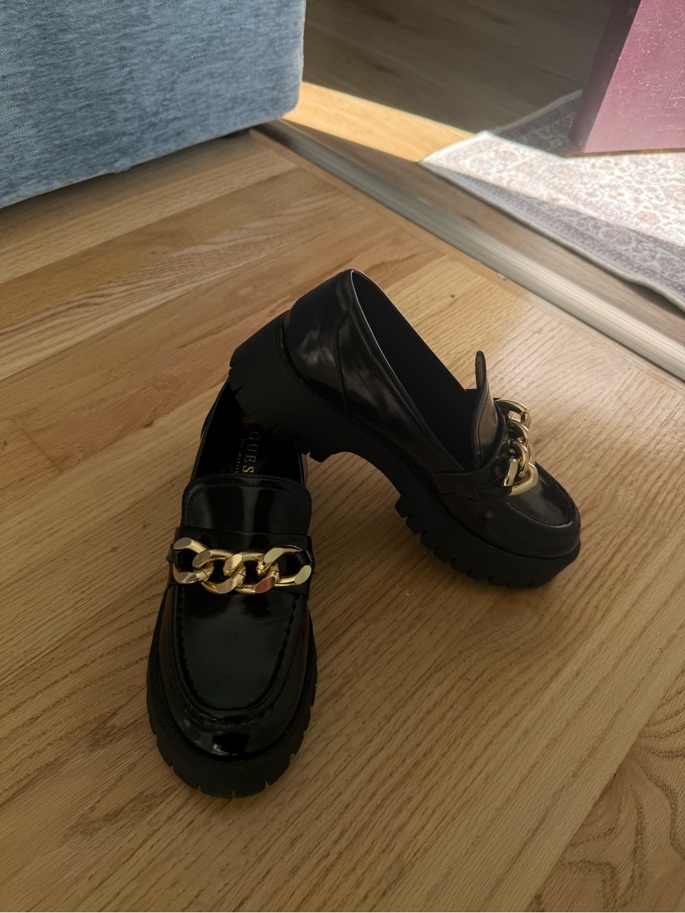Black Platform Loafers
